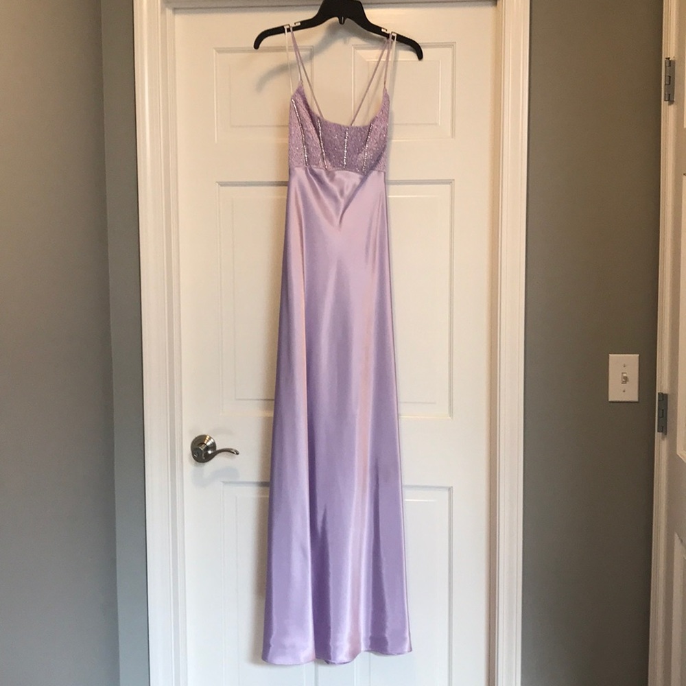 Cache light purple formal dress, size 3/4